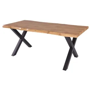 Sconto Jedálenský stôl ENRICO dub divoký/čierna
