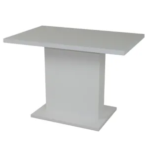 Sconto Jedálenský stôl SHIDA 1 biela, šírka 110 cm