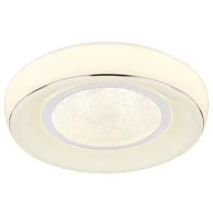 Sconto Stropné LED svietidlo MICKEY biela, priemer 39 cm