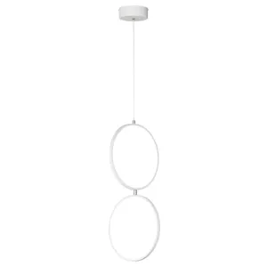 Sconto Závesné LED svietidlo RONDO matná biela
