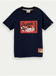 Tmavomodré chlapčenské tričko Scotch & Soda #662378