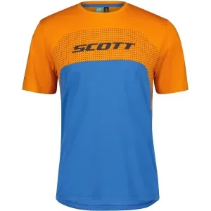 Scott TRAIL FLOW DRI SS Pánske cyklistické tričko, modrá, veľkosť XXL