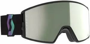 Scott React AMP Pro Goggle Black/Aurora Green/AMP Pro White Chrome Lyžiarske okuliare