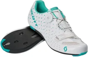 Scott Road Comp BOA Women's Gloss White/Turquoise Blue 37 Dámska cyklistická obuv