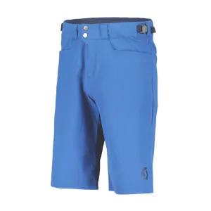 SCOTT Cyklistické nohavice krátke bez trakov - TRAIL FLOW - modrá #2746805