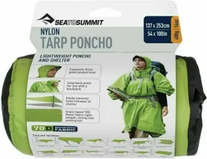Sea To Summit Nylon Tarp Poncho 70D Green Outdoorová bunda