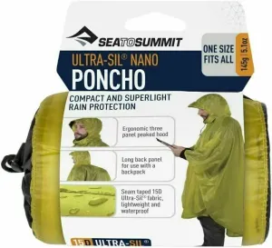 Sea To Summit Ultra-Sil Nano Poncho 15D Lime Outdoorová bunda