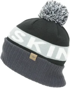 Sealskinz Water Repellent Cold Weather Bobble Hat Black/Grey/White/Black S/M Čiapka