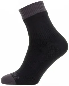 Sealskinz Waterproof Warm Weather Ankle Length Sock Black/Grey M Cyklo ponožky