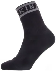 Sealskinz Waterproof Warm Weather Ankle Length Sock With Hydrostop Black/Grey M Cyklo ponožky