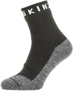 Sealskinz Waterproof Warm Weather Soft Touch Ankle Length Sock Black/Grey Marl/White L Cyklo ponožky