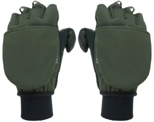 Sealskinz Windproof Cold Weather Convertible Mitten Olive Green/Black S Cyklistické rukavice