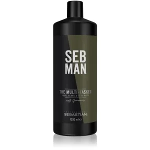 Sebastian Professional Šampón na vlasy, fúzy a telo SEB MAN The Multitasker (Hair, Beard & Body Wash) 1000 ml