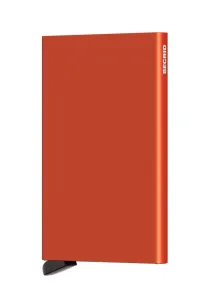 Kožená peňaženka Secrid oranžová farba
