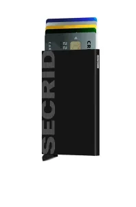 Secrid Cardprotector Laser CLA-LOGO BRUSHED BLACK