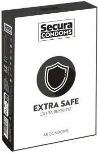 Secura Extra Safe - zosilnené kondómy (48 ks) + darček Pepino Effect kondómy