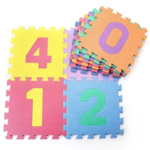 Detská hracia podložka s číslami Sedco 30×30×1,0 cm - 10 ks