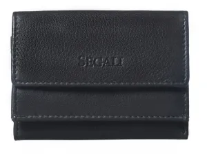 SEGALI Dámska kožená peňaženka 1756 black #8867084