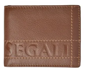 SEGALI Pánska kožená peňaženka 19052 tan