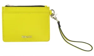 SEGALI Kožená mini peňaženka-kľúčenka 7290 A neon lime