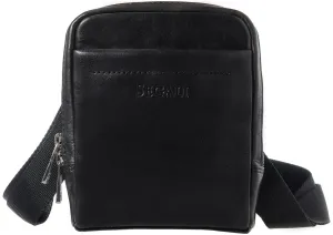 SEGALI Pánska kožená crossbody taška 2012 Black