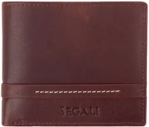 SEGALI Pánska kožená peňaženka 1043 brown