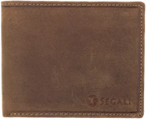 SEGALI Pánska kožená peňaženka 1059 brown