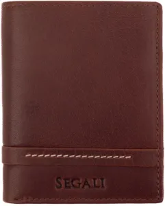 SEGALI Pánska kožená peňaženka 947 brown