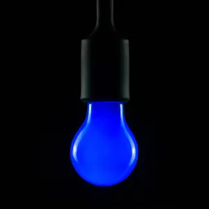 LED žiarovka, modrá, E27, 2 W, stmievateľná