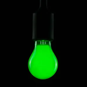 LED žiarovka, zelená, E27, 2 W, stmievateľná