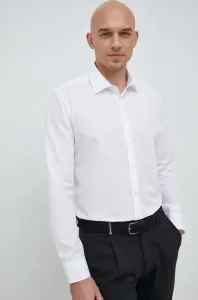 Bavlnená košeľa Seidensticker X-Slim pánska, biela farba, slim, s klasickým golierom, 01.474980
