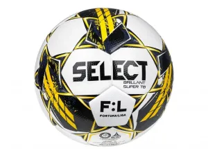 Fotbalový míč Select FB Brillant Super TB CZ Fortuna Liga 2022/23 bílo žlutá Biela / Žltá