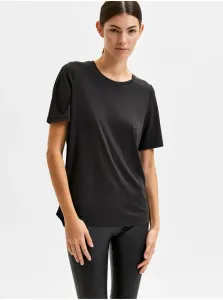 Čierne tričká Selected Femme