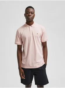 Light Pink Polo T-Shirt Selected Homme Aze - Men