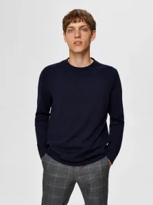 Tmavomodrý basic sveter Selected Homme Berg #720831