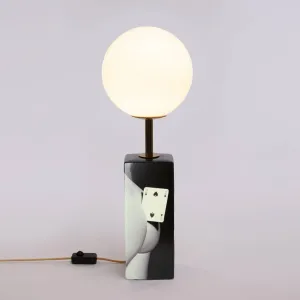 Stolová LED lampa Toiletpaper s motívom karty