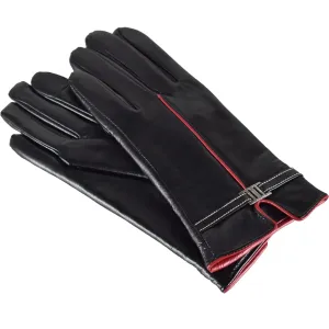 Semiline Woman's Women Leather Antibacterial Gloves P8214 #2820445