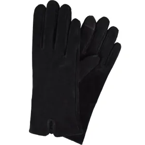Semiline Woman's Women Suede Antibacterial Gloves P8204 #4297191