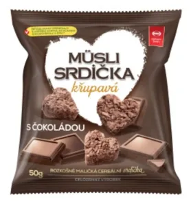 Semix Musli srdiečka chrumkavá s čokoládou 50 g