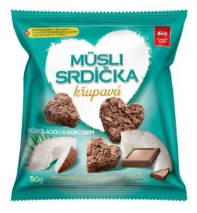 Semix Musli srdiečka chrumkavá s čokoládou a kokosom 50 g
