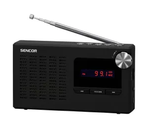 Sencor Sencor - Prenosný PLL FM rádiopríjímač 5W 800 mAh 3,7V USB a MicroSD