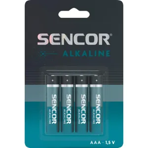 Baterie AAA (R03) alkalická SENCOR SBA Alkaline 4ks / blistr