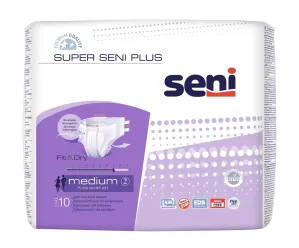 Seni SUPER SENI PLUS medium 2 plienkové nohavičky (obvod 75-110 cm) 1x10 ks