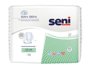 Seni SAN SENI Plus plienky vkladacie tvarované (36x65cm, savosť 2500 ml) 1x10 ks