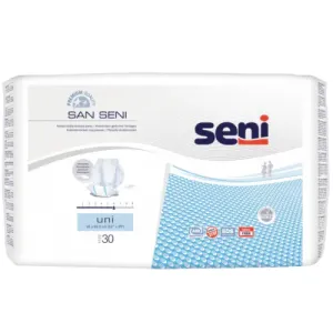 Seni San Uni plienky pre inkontinenci 32 x 62,5 cm, savosť 1700 ml 10 ks