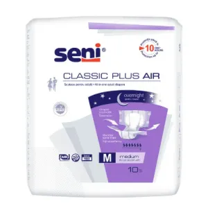 Seni CLASSIC PLUS AIR Medium M plienkové nohavičky (obvod pása 75-110 cm, savosť 2800 ml) 1x10 ks