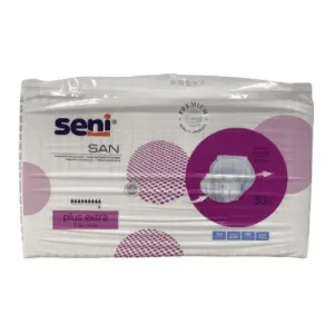Seni SAN SENI Plus Extra plienky vkladacie, anatomické, 39x75 cm, savosť 3500 ml, 1x30 ks