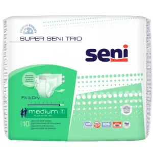 SUPER SENI TRIO Medium plienkové nohavičky (savosť 3000 ml, pás 75-100 cm) 1x10 ks