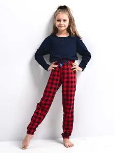 Pyjamas Sensis Bonnie Kids Girls length Christmas 110-128 navy blue 059 #8458635