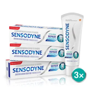 Sensodyne Repair & Protect Extra Fresh zubná pasta na ochranu zubov a ďasien 3 x 75 ml #69580